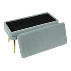 Banc de rangement bleu marine