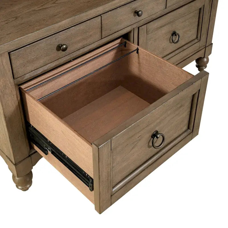Crédence gris taupe rustique