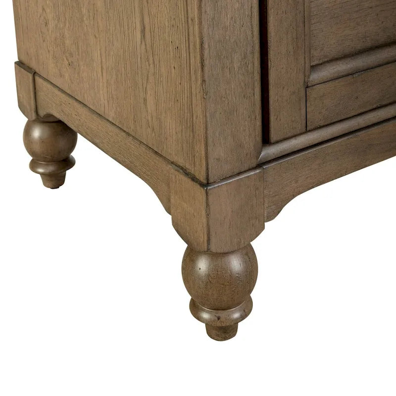 Crédence gris taupe rustique