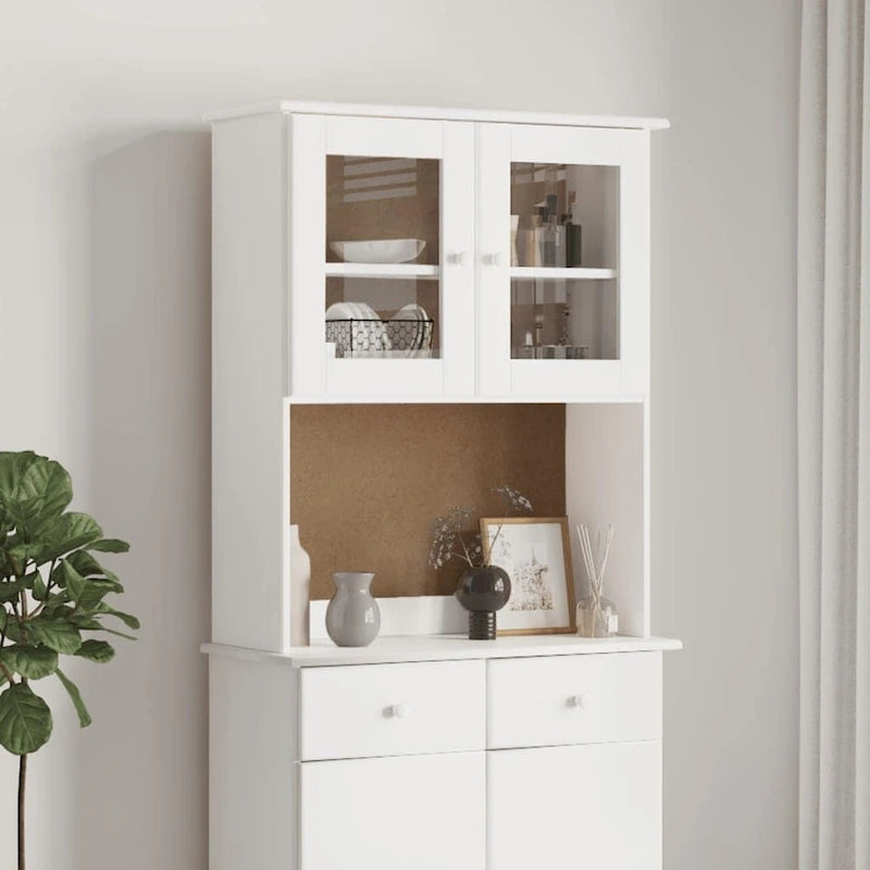 Commode 30.3x11.8x36.2 en Pin Massif - 30.3 x 11.8 x 36.2