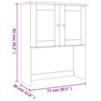 Commode 30.3x11.8x36.2 en Pin Massif - 30.3 x 11.8 x 36.2