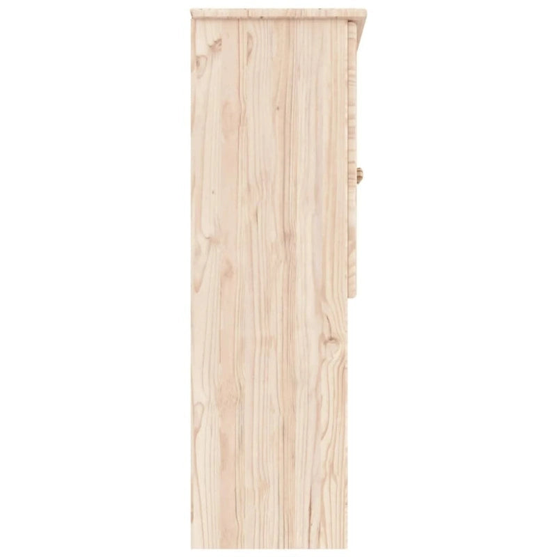 Commode 30.3x11.8x36.2 en Pin Massif - 30.3 x 11.8 x 36.2