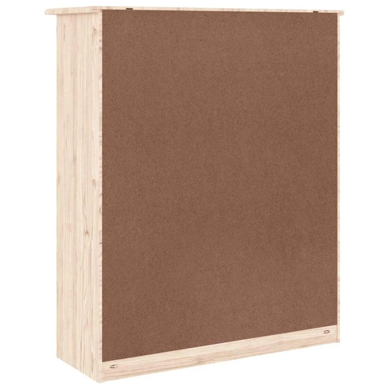 Commode 30.3x11.8x36.2 en Pin Massif - 30.3 x 11.8 x 36.2