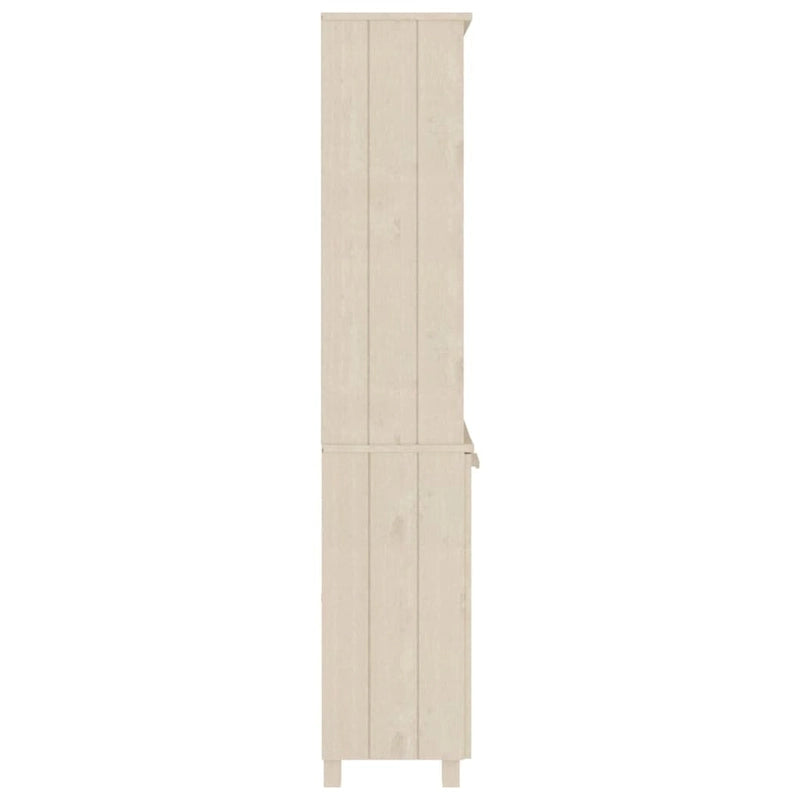 Étagère bibliothèque à tiroirs avec étagères de rangement Pin massif - 33,5 x 13,8 x 70,9