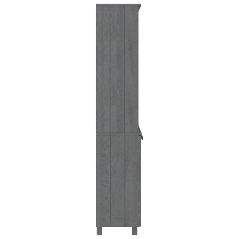 Étagère bibliothèque à tiroirs avec étagères de rangement Pin massif - 33,5 x 13,8 x 70,9