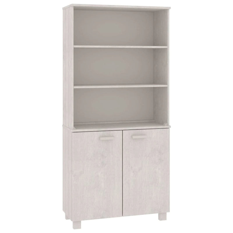 Étagère bibliothèque à tiroirs avec étagères de rangement Pin massif - 33,5 x 13,8 x 70,9