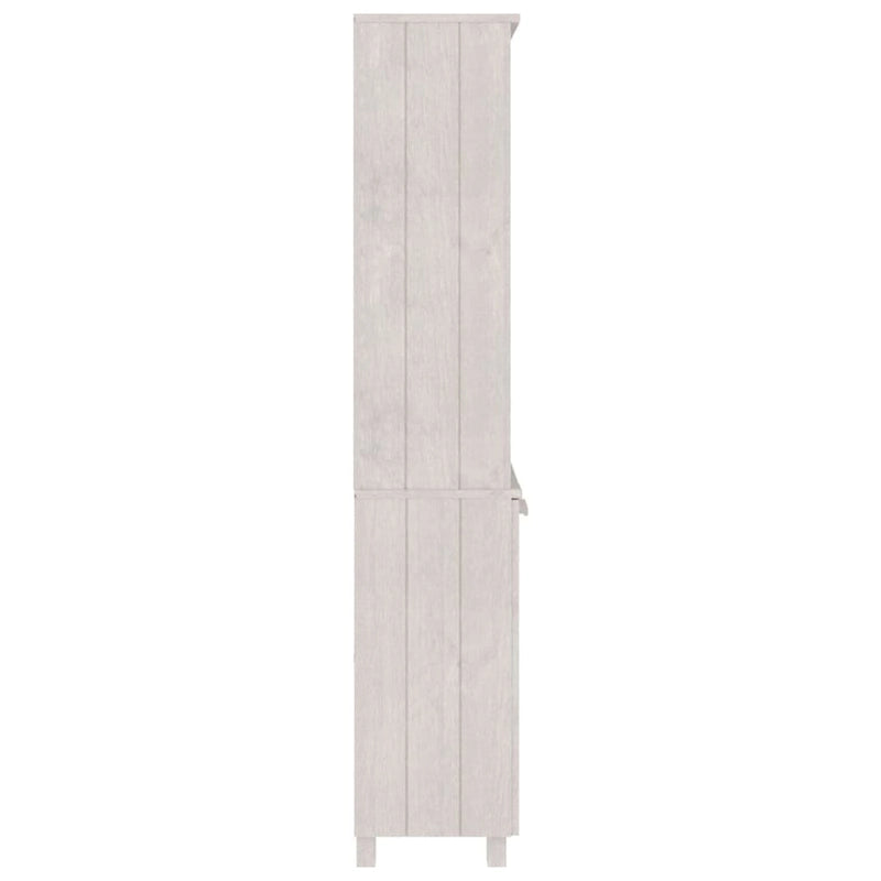 Étagère bibliothèque à tiroirs avec étagères de rangement Pin massif - 33,5 x 13,8 x 70,9