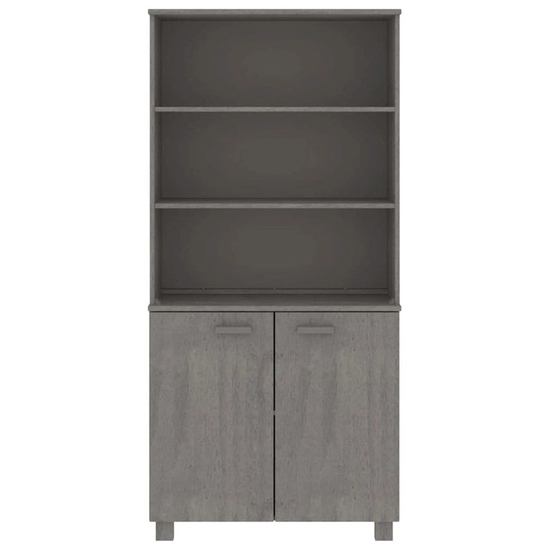 Étagère bibliothèque à tiroirs avec étagères de rangement Pin massif - 33,5 x 13,8 x 70,9