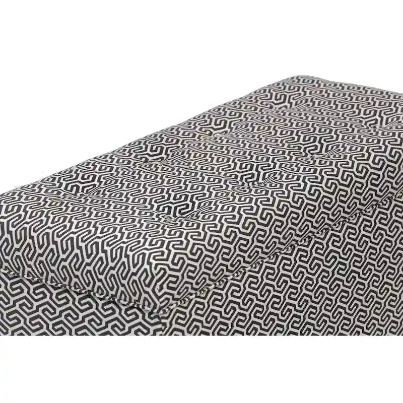 Banc coffre de rangement de salon de style transitionnel