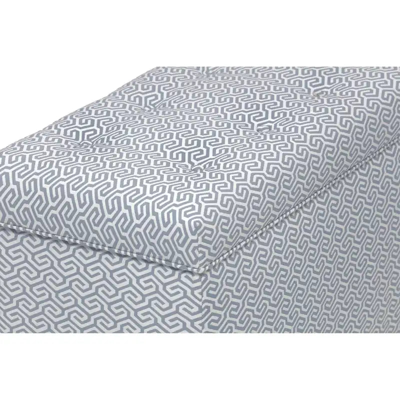 Banc coffre de rangement de salon de style transitionnel