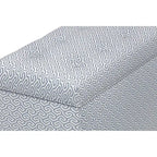 Banc coffre de rangement de salon de style transitionnel