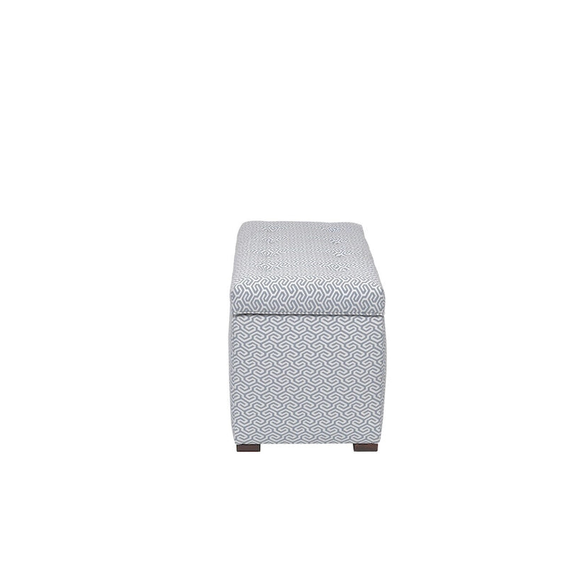 Banc coffre de rangement de salon de style transitionnel