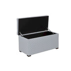 Banc coffre de rangement de salon de style transitionnel