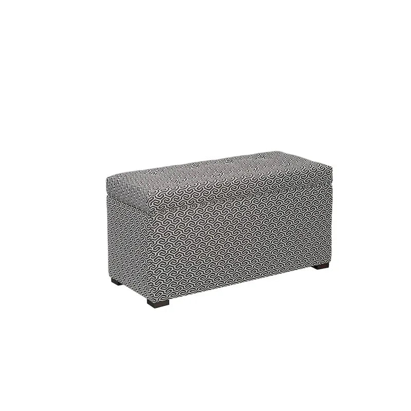 Banc coffre de rangement de salon de style transitionnel