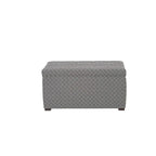 Banc coffre de rangement de salon de style transitionnel