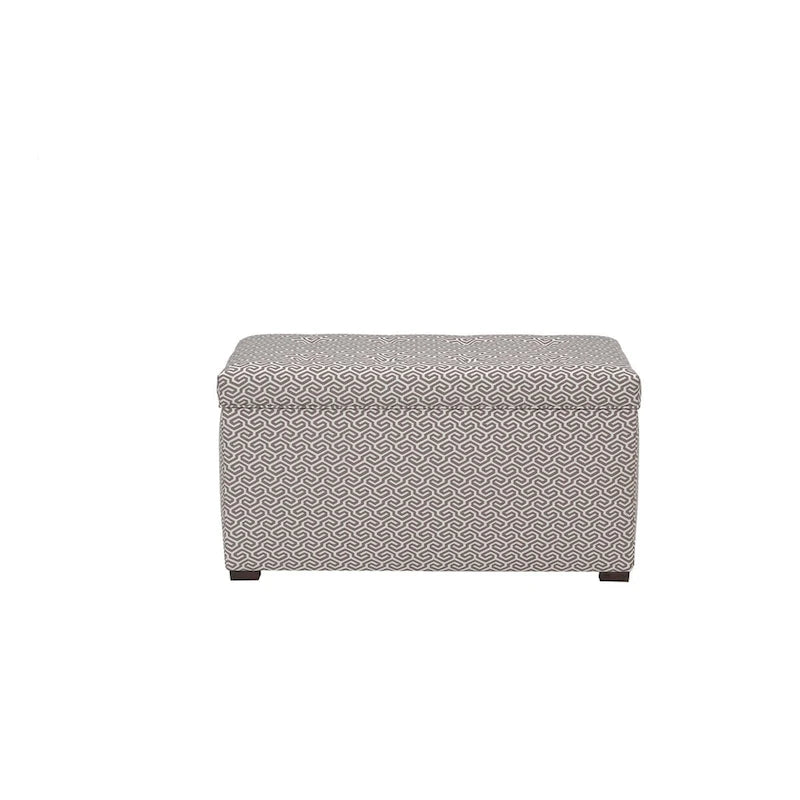 Banc coffre de rangement de salon de style transitionnel