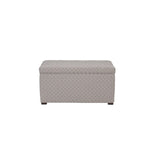Banc coffre de rangement de salon de style transitionnel