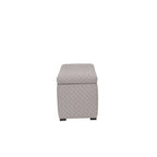 Banc coffre de rangement de salon de style transitionnel