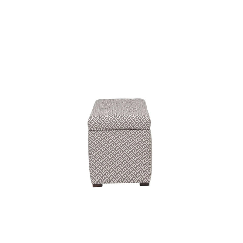 Banc coffre de rangement de salon de style transitionnel