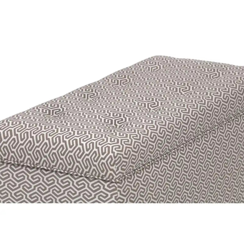 Banc coffre de rangement de salon de style transitionnel