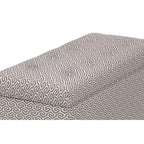 Banc coffre de rangement de salon de style transitionnel