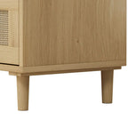Commode 3 tiroirs en rotin avec tiroirs en rotin, pour chambre à coucher, salon, salle à manger, couloirs