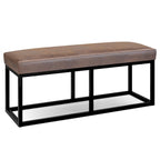 Banc ottoman rectangulaire contemporain de 44 pouces de large - 14,6 P x 44 L x 18,5 H