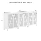 Ensemble de 3 meubles de rangement pour médias
