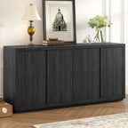 Cabinet buffet quatre portes en frêne