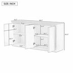 Cabinet buffet quatre portes en frêne