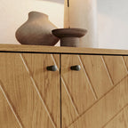 Bahut large de 160 cm avec motif géométrique