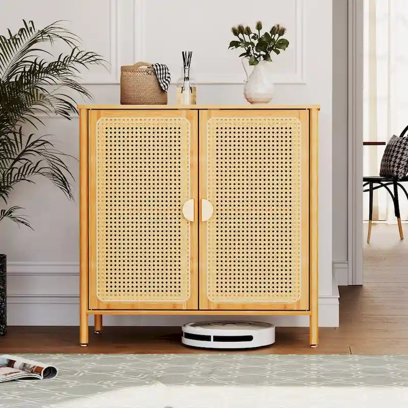 Buffet de cuisine Pellebant Boho Farmhouse avec portes et espace de rangement