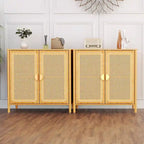 Buffet de cuisine Pellebant Boho Farmhouse avec portes et espace de rangement
