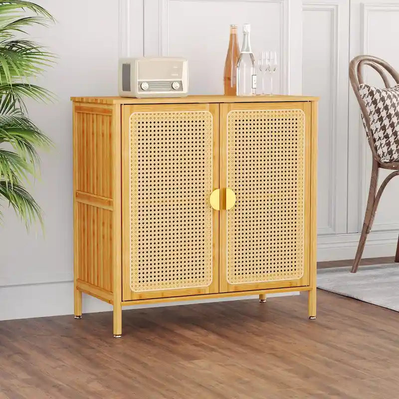 Buffet de cuisine Pellebant Boho Farmhouse avec portes et espace de rangement