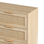 43.316-Meuble de rangement en rotin à tiroirs, pour chambre à coucher, salon