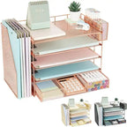 Accessoires de bureau 5 niveaux et bureau de travail - 16.15P x 9.45L x 11.25H