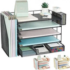 5 Tier Desk Accessories & Workspace Desk - 16.15D x 9.45W x 11.25H