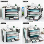 Accessoires de bureau 5 niveaux et bureau de travail - 16.15P x 9.45L x 11.25H