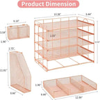 Accessoires de bureau 5 niveaux et bureau de travail - 16.15P x 9.45L x 11.25H