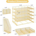 Accessoires de bureau 5 niveaux et bureau de travail - 16.15P x 9.45L x 11.25H