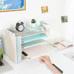 Accessoires de bureau 5 niveaux et bureau de travail - 16.15P x 9.45L x 11.25H