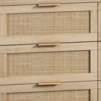 43.316-Meuble de rangement à tiroirs en rotin, pour chambre, salon, naturel