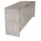 Meuble d'appoint 3 portes en bois de style fermette : Buffet de rangement
