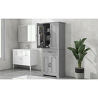 Bathroom Storage Cabinet with Doors and Drawer