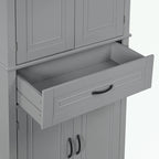 Meuble de rangement de salle de bain avec portes et tiroir