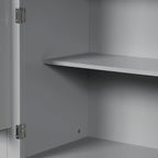 Meuble de rangement de salle de bain avec portes et tiroir