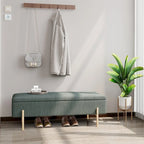 Banc coffre de rangement capitonné pour entrée