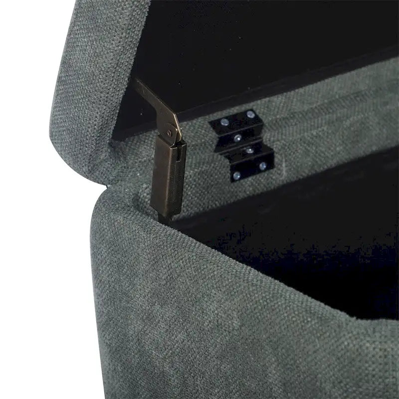 Banc coffre de rangement capitonné pour entrée
